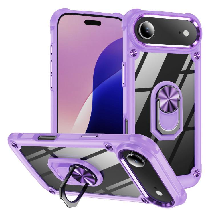 TPU + PC Lens Protection Phone Case with Ring Holder, For iPhone 17e / 16e, For iPhone 17 Pro Max, For iPhone 17, For iPhone Air