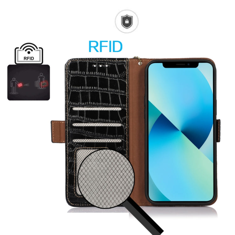 Crocodile Top Layer Cowhide Leather Phone Case, For iPhone 16 Pro, For iPhone 16 Plus, For iPhone 16, For iPhone 15 Pro Max, For iPhone 15 Pro, For iPhone 15 Plus