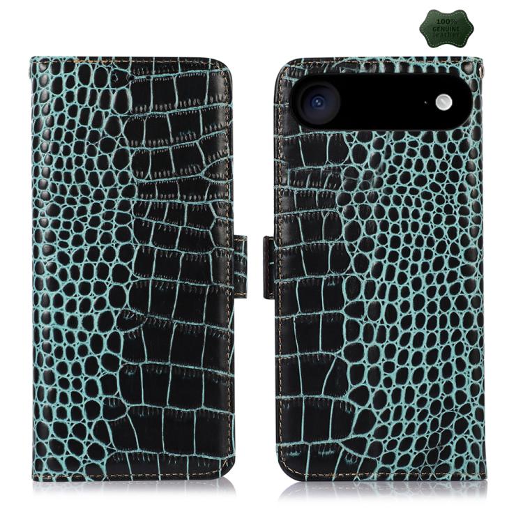Crocodile Top Layer Cowhide Leather Phone Case, For iPhone 18 Pro / 17 Pro, For iPhone 18 Pro Max / 17 Pro Max, For iPhone 16e / 17e, For iPhone 17, For iPhone Air, For iPhone 16 Pro Max
