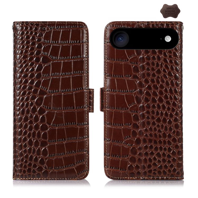 Crocodile Top Layer Cowhide Leather Phone Case, For iPhone 18 Pro / 17 Pro, For iPhone 18 Pro Max / 17 Pro Max, For iPhone 16e / 17e, For iPhone 17, For iPhone Air, For iPhone 16 Pro Max