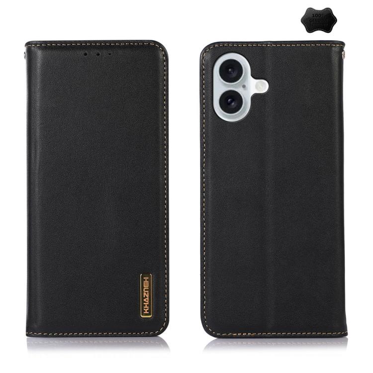 KHAZNEH Nappa Top Layer Cowhide Leather Phone Case, For iPhone 17 Pro Max, For iPhone 16e / 17e, For iPhone 18 Pro / 17 Pro, For iPhone 17 Pro, For iPhone 17, For iPhone Air, For iPhone 16e, For iPhone 16 Pro Max