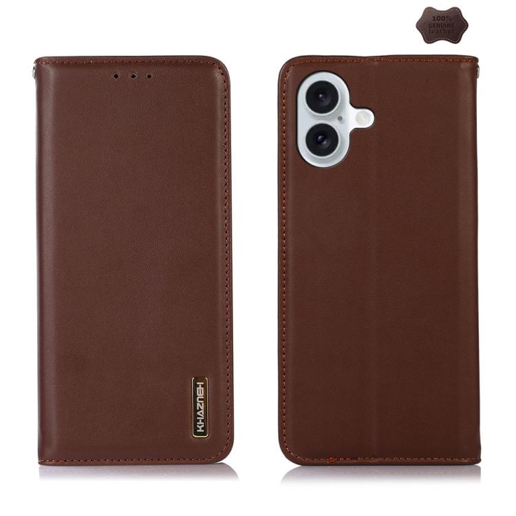 KHAZNEH Nappa Top Layer Cowhide Leather Phone Case, For iPhone 17 Pro Max, For iPhone 16e / 17e, For iPhone 18 Pro / 17 Pro, For iPhone 17 Pro, For iPhone 17, For iPhone Air, For iPhone 16e, For iPhone 16 Pro Max