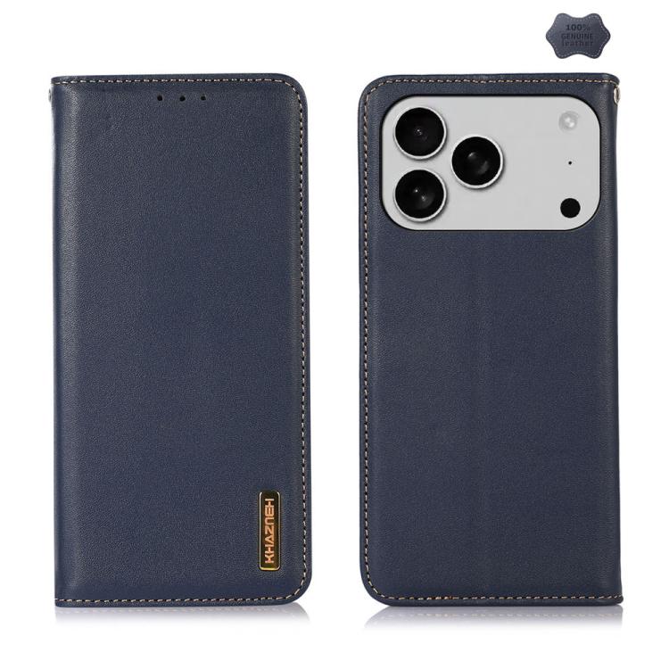 KHAZNEH Nappa Top Layer Cowhide Leather Phone Case, For iPhone 17 Pro Max, For iPhone 16e / 17e, For iPhone 18 Pro / 17 Pro, For iPhone 17 Pro, For iPhone 17, For iPhone Air, For iPhone 16e, For iPhone 16 Pro Max