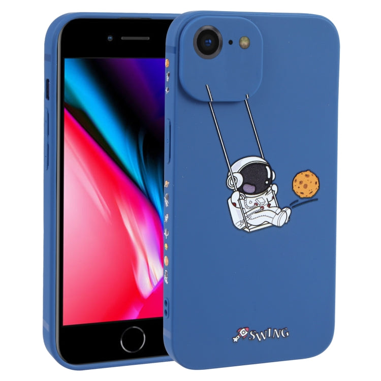 Astronaut Swinging Pattern TPU Phone Case, For iPhone 14 Plus, For iPhone 14, For iPhone 14 Pro, For iPhone 14 Pro Max, For iPhone SE 2022 / SE 2020 / 8 / 7, For iPhone 13 Pro Max, For iPhone 13 Pro, For iPhone 13