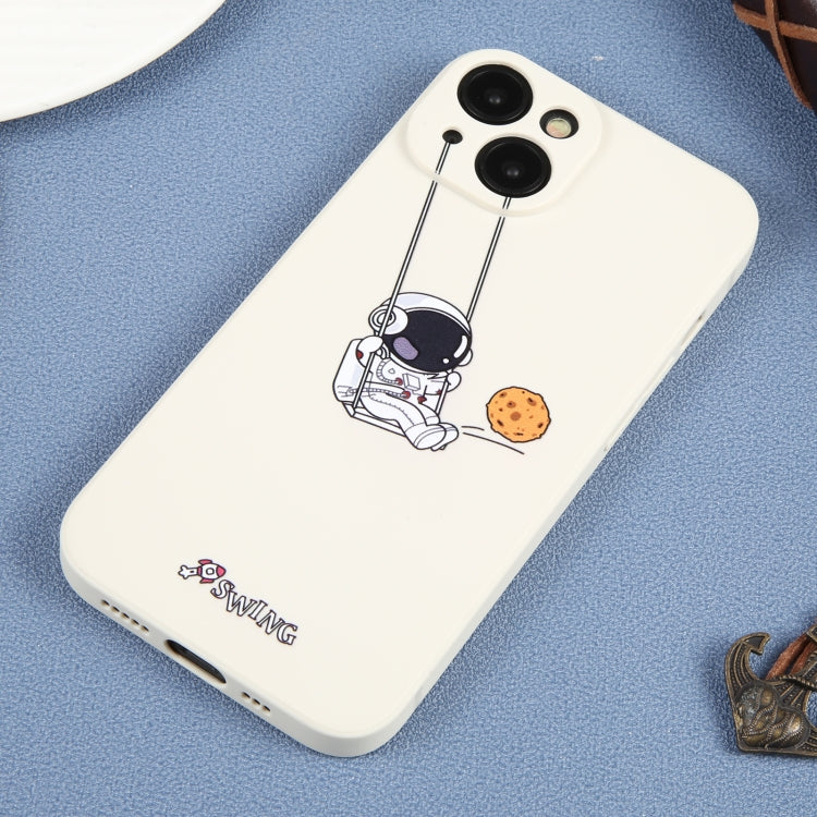 Astronaut Swinging Pattern TPU Phone Case, For iPhone 13 mini, For iPhone 12, For iPhone 12 Pro Max, For iPhone 12 Pro, For iPhone 12 mini, For iPhone 11 Pro Max, For iPhone 11, For iPhone 11 Pro