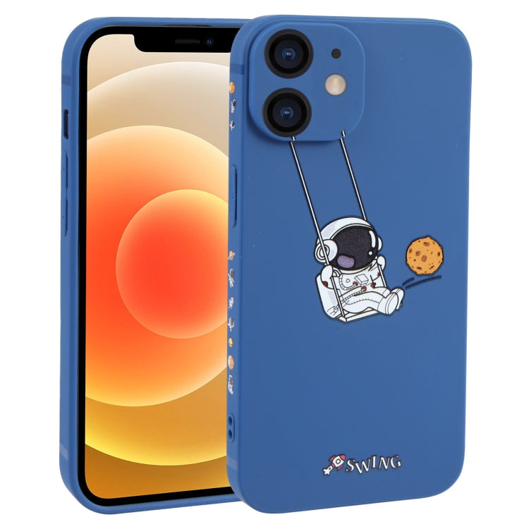 Astronaut Swinging Pattern TPU Phone Case, For iPhone 13 mini, For iPhone 12, For iPhone 12 Pro Max, For iPhone 12 Pro, For iPhone 12 mini, For iPhone 11 Pro Max, For iPhone 11, For iPhone 11 Pro