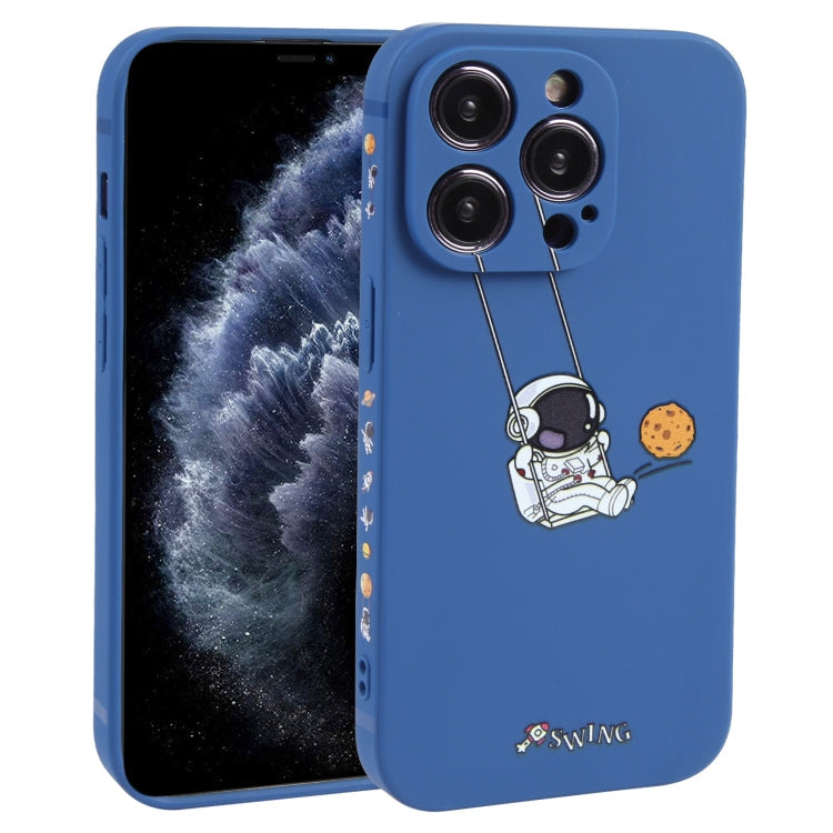 Astronaut Swinging Pattern TPU Phone Case, For iPhone 13 mini, For iPhone 12, For iPhone 12 Pro Max, For iPhone 12 Pro, For iPhone 12 mini, For iPhone 11 Pro Max, For iPhone 11, For iPhone 11 Pro