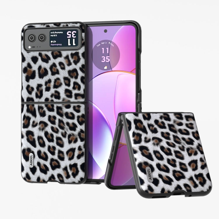 ABEEL Black Edge Leopard Phone Case, For Motorola Razr 40, For Motorola Razr 40 Ultra