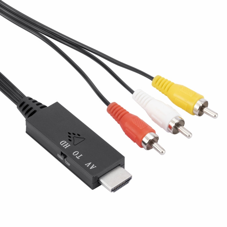 AV to HDMI 1080P HD Converter, Length: 1m, AV to HDMI