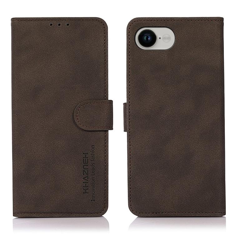 KHAZNEH Matte Texture Leather Phone Case, For iPhone 16e / 17e, For iPhone 17 Pro Max, For iPhone 17 Pro, For iPhone 17, For iPhone Air, For iPhone 16 Pro Max