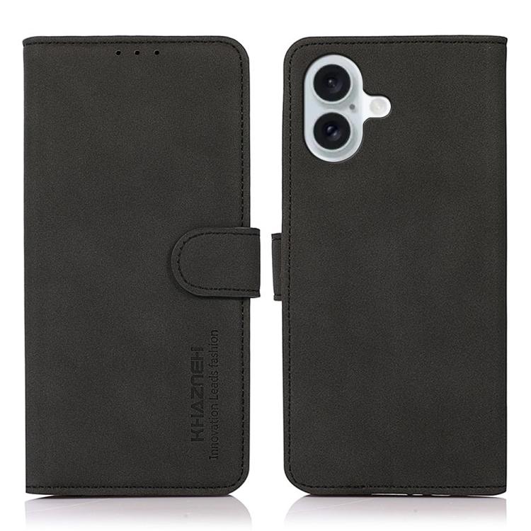 KHAZNEH Matte Texture Leather Phone Case, For iPhone 16e / 17e, For iPhone 17 Pro Max, For iPhone 17 Pro, For iPhone 17, For iPhone Air, For iPhone 16 Pro Max
