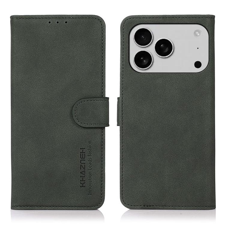 KHAZNEH Matte Texture Leather Phone Case, For iPhone 16e / 17e, For iPhone 17 Pro Max, For iPhone 17 Pro, For iPhone 17, For iPhone Air, For iPhone 16 Pro Max