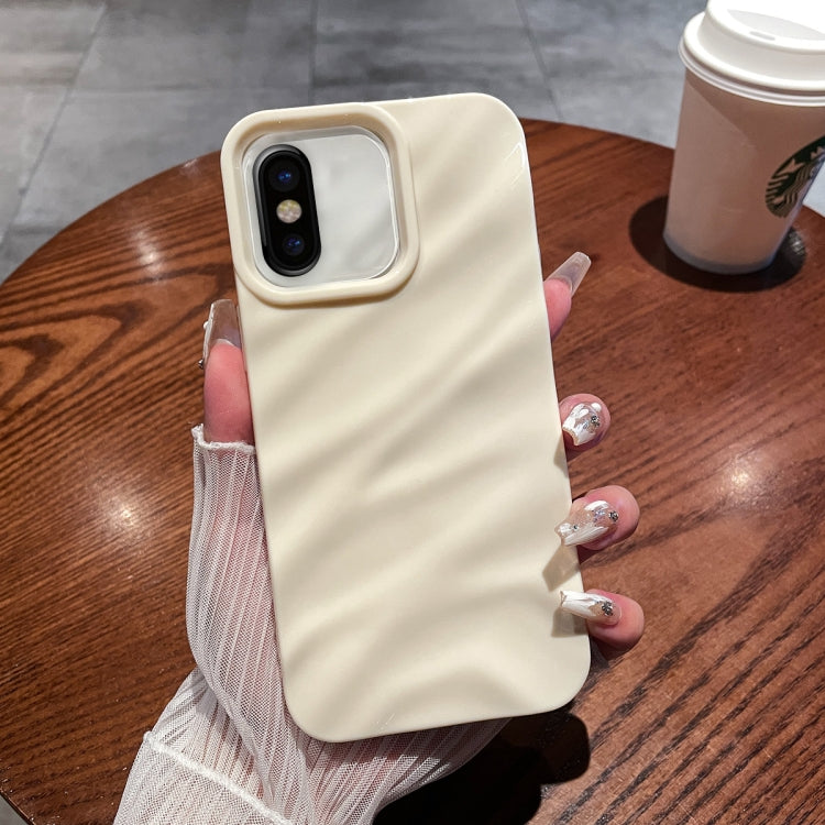 Solid Color Wave Texture TPU Phone Case, For iPhone X / XS, For iPhone XR, For iPhone XS Max