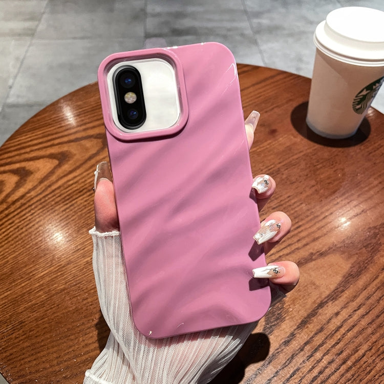 Solid Color Wave Texture TPU Phone Case, For iPhone X / XS, For iPhone XR, For iPhone XS Max