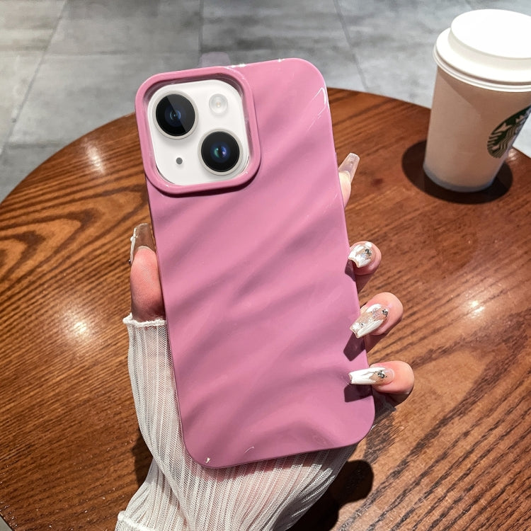 Solid Color Wave Texture TPU Phone Case, For iPhone 15 Plus, For iPhone 15, For iPhone 14 Plus