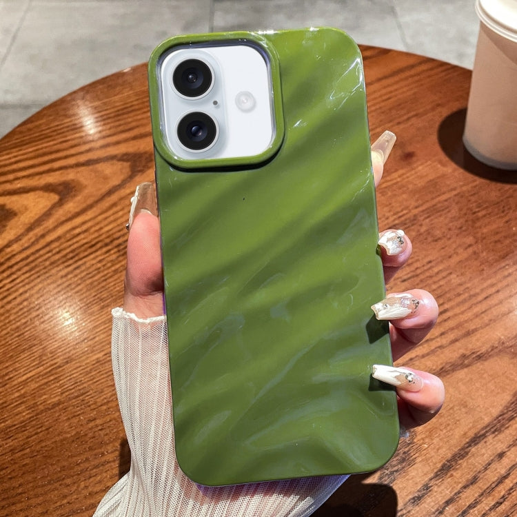 Solid Color Wave Texture TPU Phone Case, For iPhone 16 Pro Max, For iPhone 16 Pro, For iPhone 16 Plus