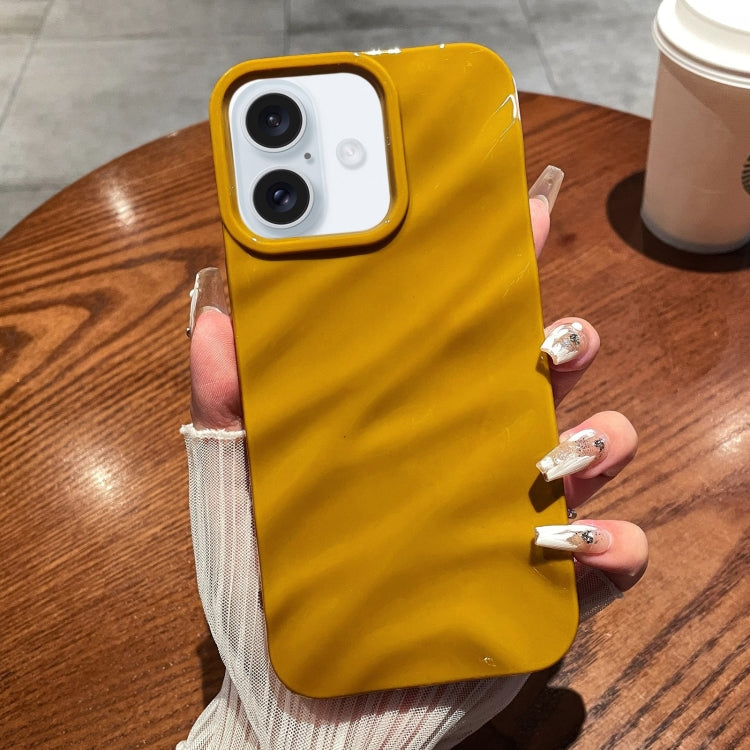 Solid Color Wave Texture TPU Phone Case, For iPhone 16 Pro Max, For iPhone 16 Pro, For iPhone 16 Plus