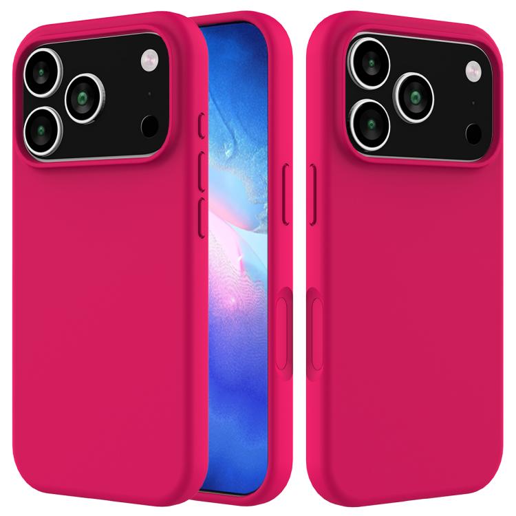 Solid Color Silicone Phone Case, For iPhone 17e / 16e, For iPhone 17 Pro Max