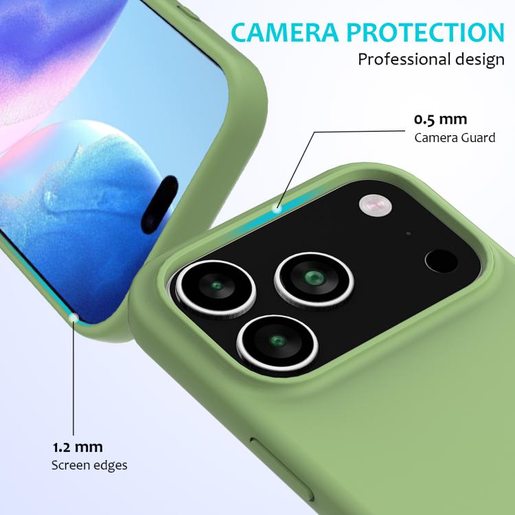 Solid Color Silicone Phone Case, For iPhone 17e / 16e, For iPhone 17 Pro Max