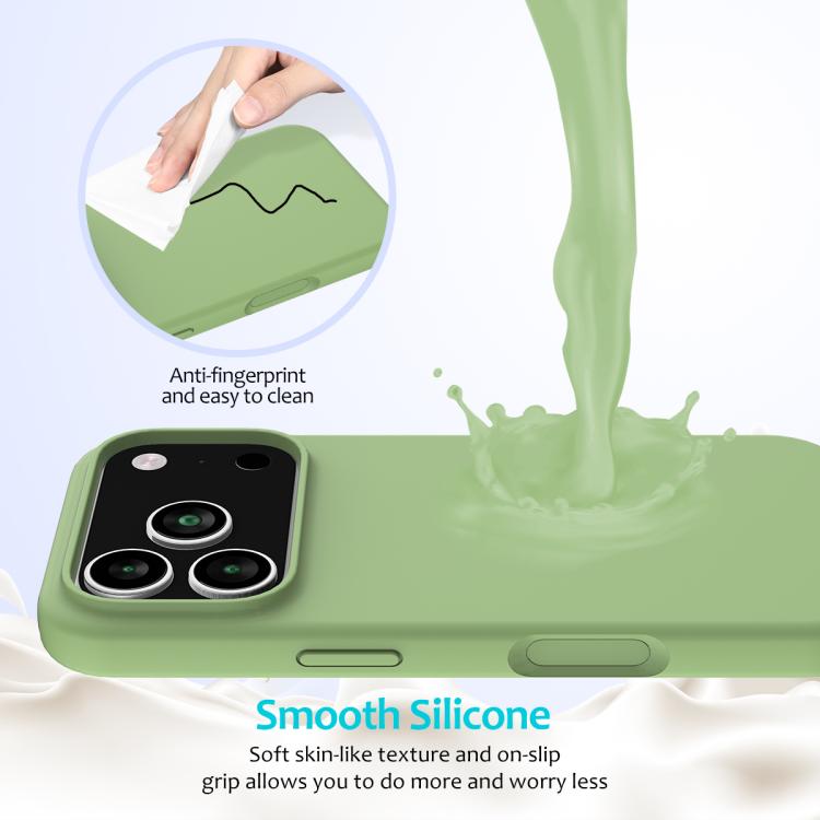 Solid Color Silicone Phone Case, For iPhone 17e / 16e, For iPhone 17 Pro Max