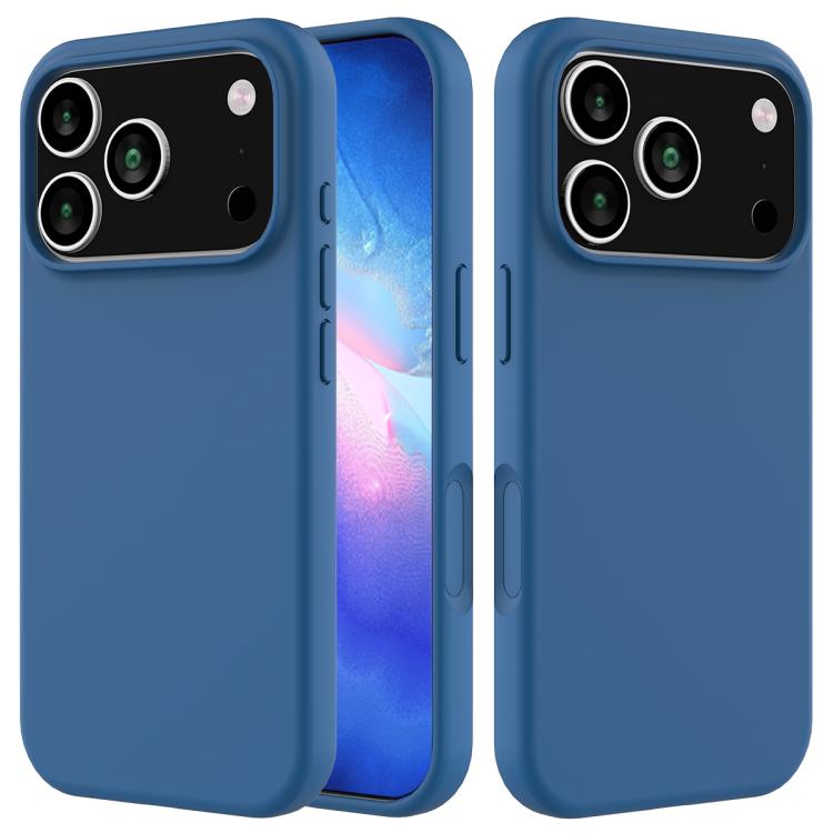 Solid Color Silicone Phone Case, For iPhone 17e / 16e, For iPhone 17 Pro Max