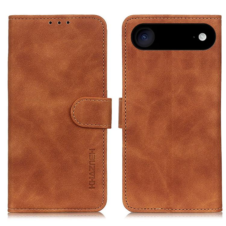 KHAZNEH Retro Texture Leather Phone Case, For iPhone 16e / 17e, For iPhone 17 Pro Max, For iPhone 17 Pro, For iPhone 17, For iPhone Air, For iPhone 16 Pro Max