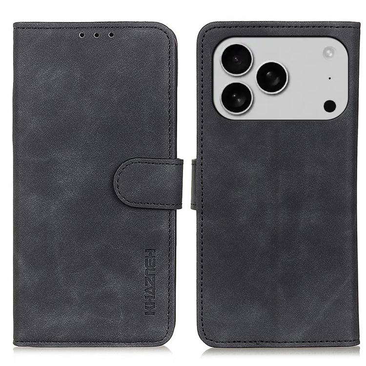KHAZNEH Retro Texture Leather Phone Case, For iPhone 16e / 17e, For iPhone 17 Pro Max, For iPhone 17 Pro, For iPhone 17, For iPhone Air, For iPhone 16 Pro Max