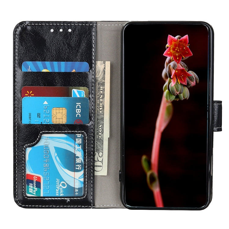 Retro Crazy Horse Texture Horizontal Flip Leather Phone Case, For iPhone 15