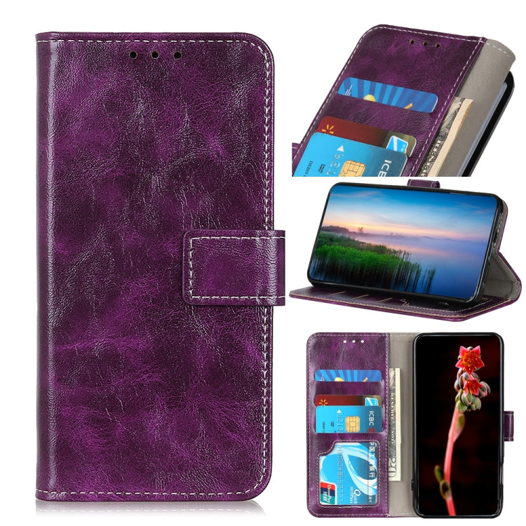 Retro Crazy Horse Texture Horizontal Flip Leather Phone Case, For iPhone 15