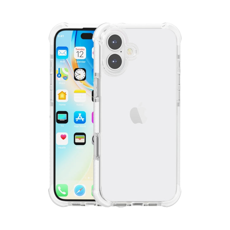 Four-corner Shockproof TPU Hybrid Acrylic Phone Case, For iPhone 16 Plus, For iPhone 16
