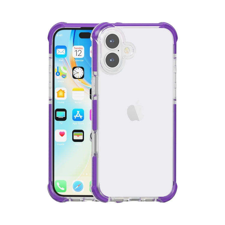 Four-corner Shockproof TPU Hybrid Acrylic Phone Case, For iPhone 16 Plus, For iPhone 16