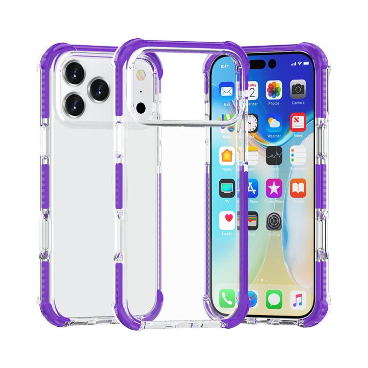 Four-corner Shockproof TPU Hybrid Acrylic Phone Case, For iPhone 18 Pro / 17 Pro, For iPhone 18 Pro Max / 17 Pro Max