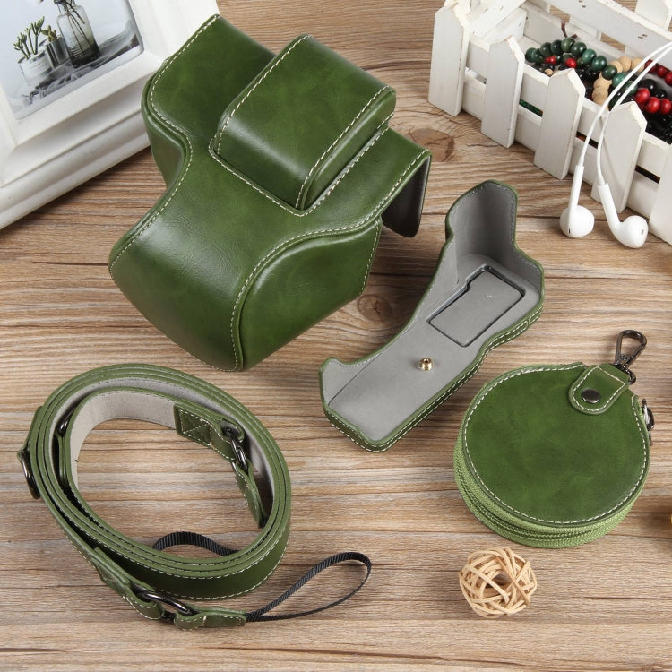 Full Body Magnetic Leather Camera Case Bag with Strap, Deluxe Edition, For Canon EOS R50, Deluxe Edition