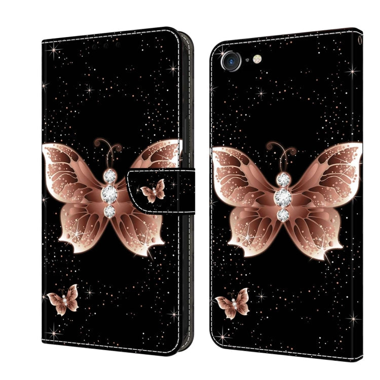 Crystal 3D Shockproof Protective Leather Phone Case, For iPhone 6 / 7