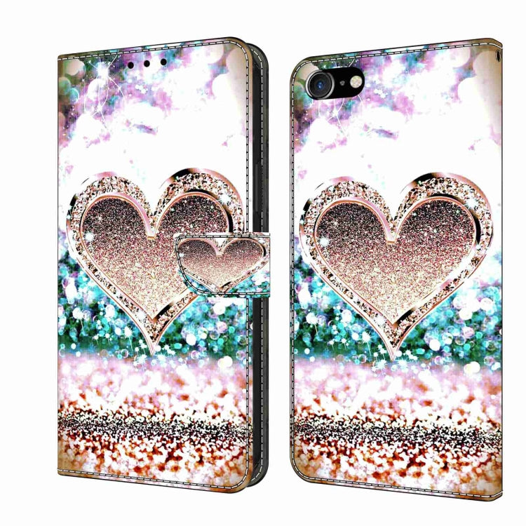 Crystal 3D Shockproof Protective Leather Phone Case, For iPhone 6 / 7