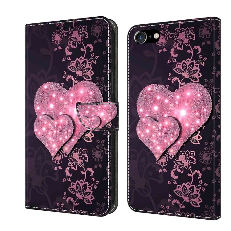 Crystal 3D Shockproof Protective Leather Phone Case, For iPhone 6 / 7