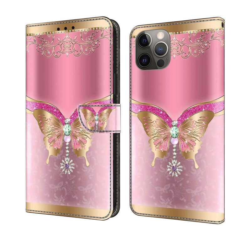 Crystal 3D Shockproof Protective Leather Phone Case, For iPhone 11 Pro