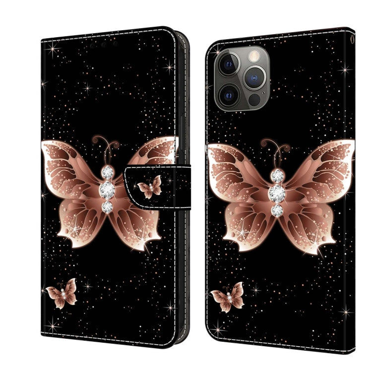 Crystal 3D Shockproof Protective Leather Phone Case, For iPhone 11 Pro