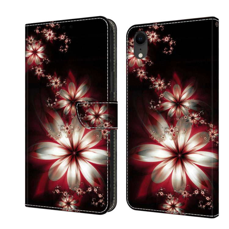 Crystal 3D Shockproof Protective Leather Phone Case, For iPhone XR