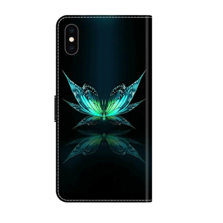 Crystal 3D Shockproof Protective Leather Phone Case, For iPhone XS Max