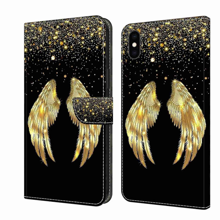 Crystal 3D Shockproof Protective Leather Phone Case, For iPhone XS Max