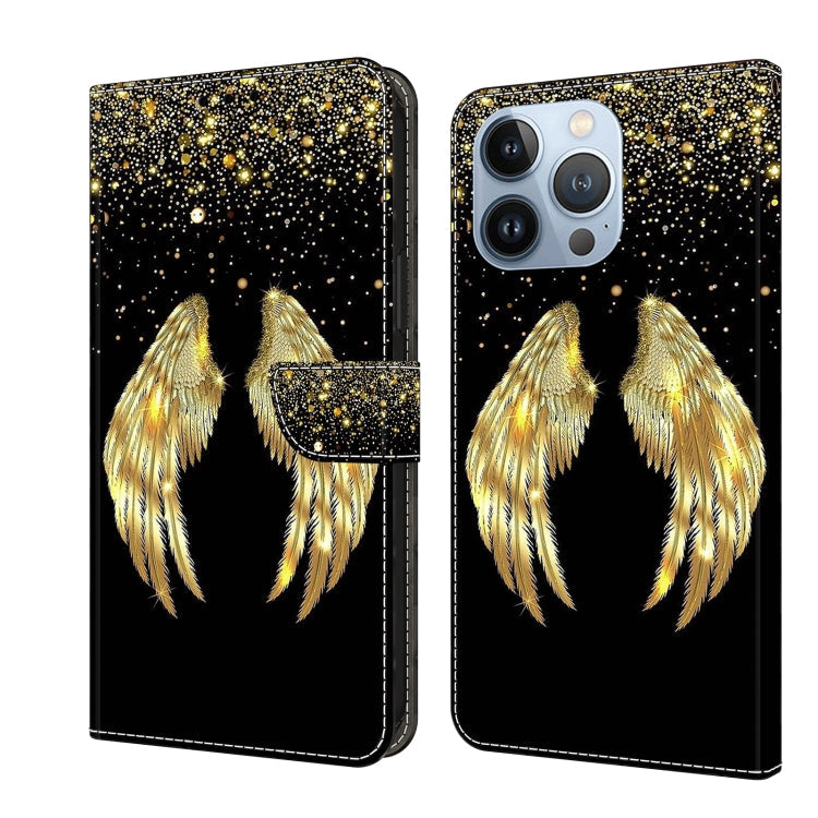 Crystal 3D Shockproof Protective Leather Phone Case, For iPhone 15 Pro Max