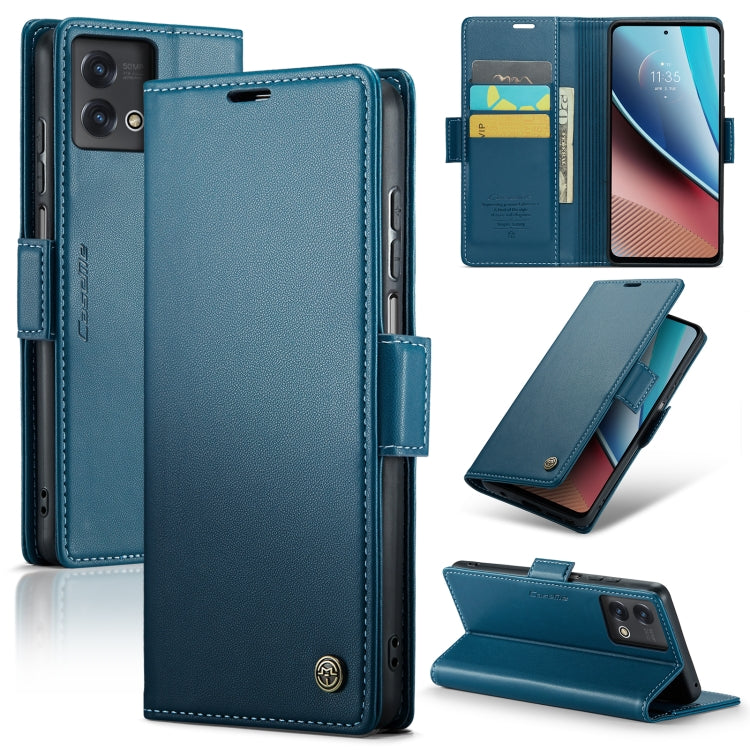 CaseMe 023 Butterfly Buckle Litchi Texture RFID Anti-theft Leather Phone Case, For Motorola Moto G Stylus 5G 2023