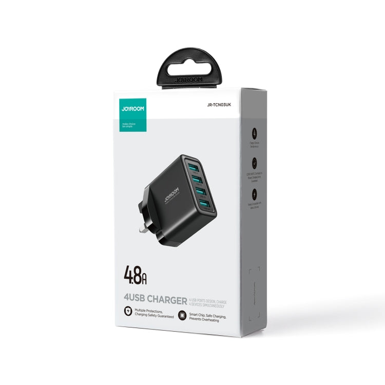 JOYROOM JR-TCN03 4.8A 24W 4 USB Ports Charger, JR-TCN03