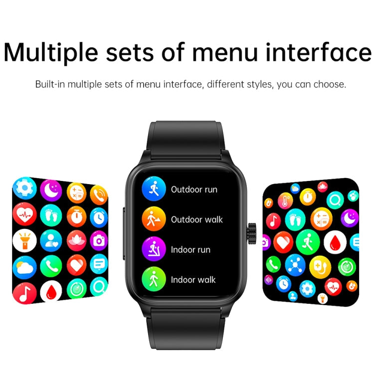 ET540 1.91 inch IP67 Waterproof Silicone Band Smart Watch, Support ECG / Non-invasive Blood Glucose Measurement, ET540 (Blue), ET540 (Red)