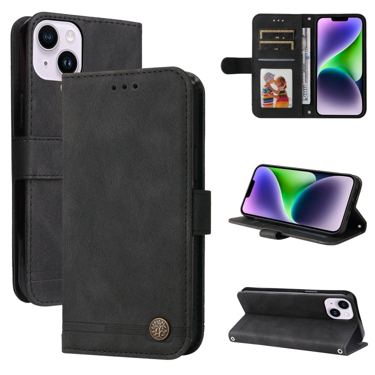 Skin Feel Life Tree Leather Phone Case, For iPhone 15