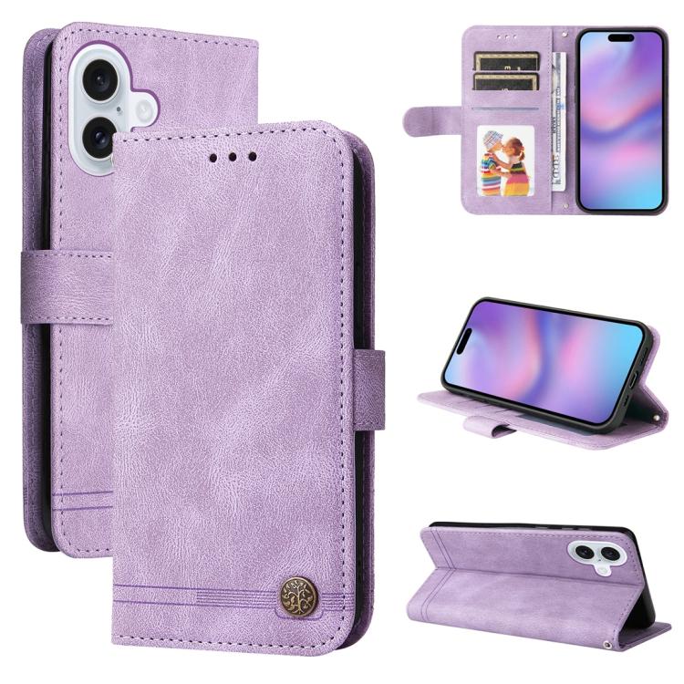 Skin Feel Life Tree Leather Phone Case, For iPhone 17e / 16e, For iPhone 17 Pro Max, For iPhone 17 Pro, For iPhone 17
