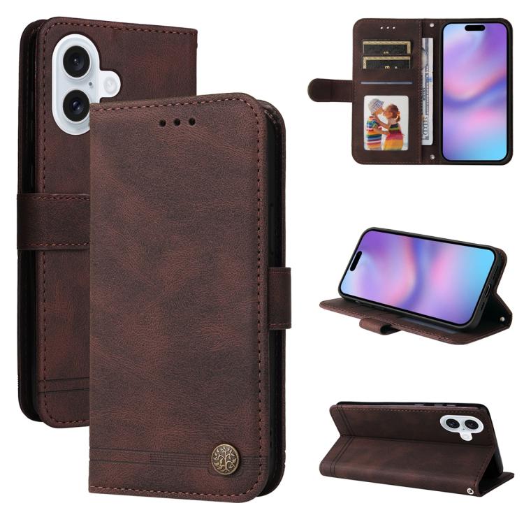 Skin Feel Life Tree Leather Phone Case, For iPhone 17e / 16e, For iPhone 17 Pro Max, For iPhone 17 Pro, For iPhone 17