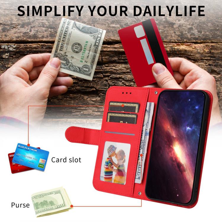 Skin Feel Life Tree Leather Phone Case, For iPhone Air, For iPhone 16 Pro Max, For iPhone 16 Pro, For iPhone 16 Plus