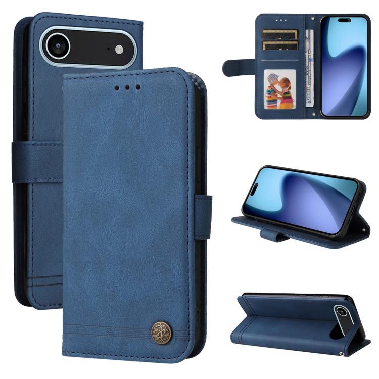 Skin Feel Life Tree Leather Phone Case, For iPhone Air, For iPhone 16 Pro Max, For iPhone 16 Pro, For iPhone 16 Plus